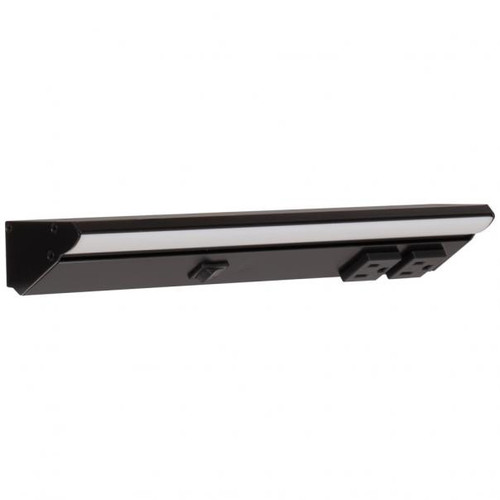 Hardware Resources LP12QD4ND 12-1/2" 400 Lumen/Ft. High Output Direct Voltage (DV) Series Lighted Power Strip, Single-White, 400 Lumens/Fixture