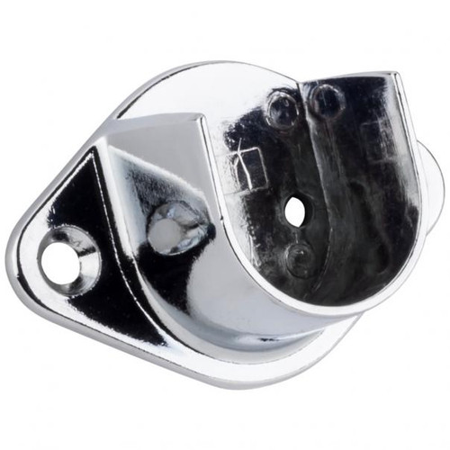 Hardware Resources M7250B Open Screw-In Mounting Bracket for 1" and 1-1/16" Round Closet Rods