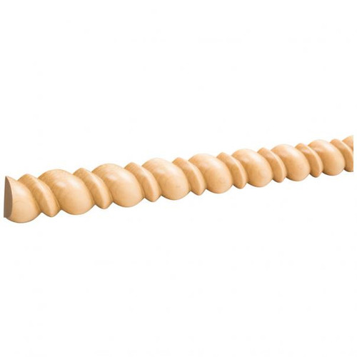Hardware Resources RMHB Beaded Half Round Rope Moulding