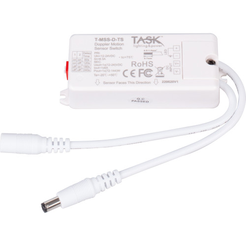 Doppler Motion Sensor Switch, 12V/72 watt  or 24V/144 watt | T-MSS-D-TS | Task Lighting Doppler Motion Sensor Switch, 12V/72 watt  or 24V/144 watt | T-MSS-D-TS | Task Lighting