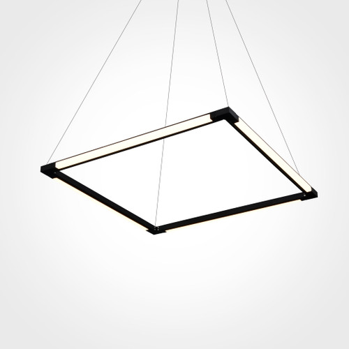 VONN Lighting VRC39104BL Atria VRC39104BL 24" Integrated LED Height Adjustable Square Chandelier with 180 Degree Rotation of Horizontal Axes Pendant Light in Black VONN Lighting VRC39104BL Atria VRC39104BL 24" Integrated LED Height Adjustable Square Chandelier with 180 Degree Rotation of Horizontal Axes Pendant Light in Black