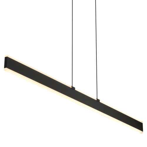 VONN Lighting VMC36904BL Wezen VMC36904BL 48" 100-277V Height Adjustable Up-Down Pendant Light Integrated LED Linear Chandelier in Black