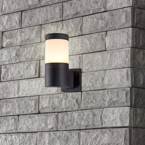 VONN Lighting VOW1752BL 11" Modern VOW1752BL 5-Watt Integrated LED Outdoor Wall Sconce in Matte Black