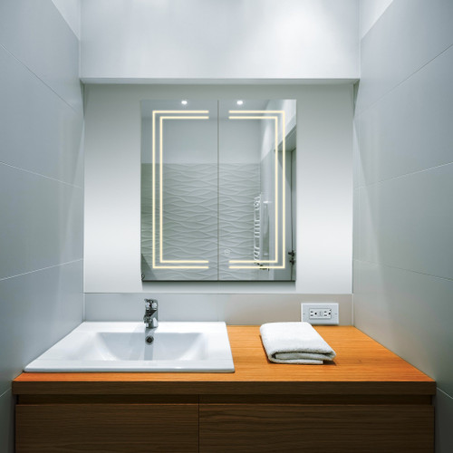 VONN Lighting VCS2A3S07402 VONN VCS2A3S07402 Integrated LED Medicine Cabinet 24"W x 28"H x 4.75"D or 30"W x 28"H x 4.75"D