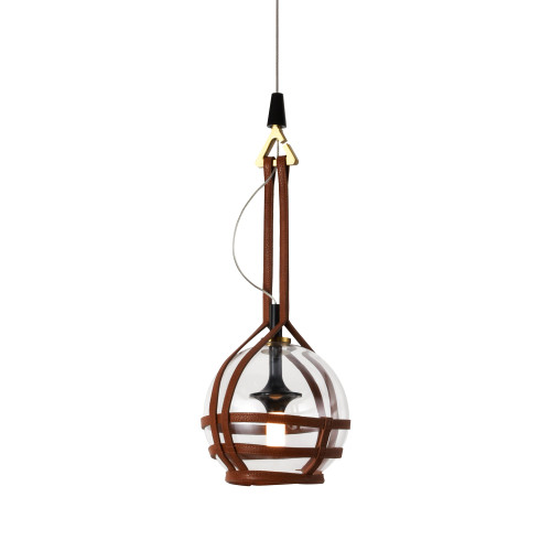 VONN Lighting VAP2171AB Bari VAP2171AB 7" Integrated LED Height Adjustable Pendant Light with Glass Shade in Antique Brass