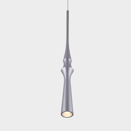 VONN Lighting VMP26710AL Polaris VMP26710AL 5" Integrated LED Height Adjustable Pendant Light in Silver