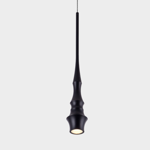 VONN Lighting VMP26610BL Polaris VMP26610BL 5" Integrated LED Height Adjustable Pendant Light in Black