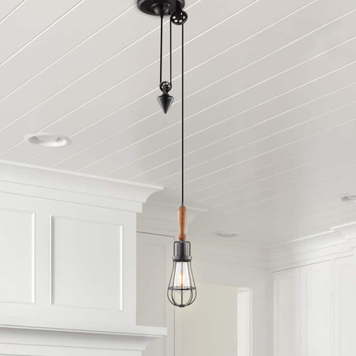 VONN Lighting VVP24211ABZ Arden VVP24211ABZ 10" Industrial Pendant Light Fixture with LED Filament Bulb in Aged Bronze