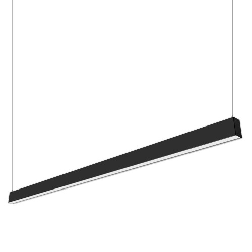 VONN Lighting VSL4D10035KBL Slim VSL4D10035KBL 1.3" 4 FT LED Direct Downlight Suspended /Surface Mount Linear Lighting Fixture, 100-277V, 41W, 3500K, Black