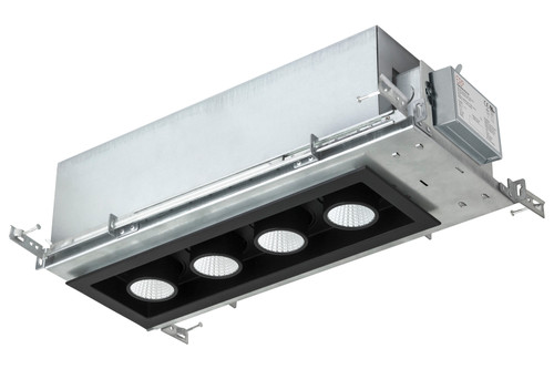 MKS Advanced LED MKS/MDL/4H/TR/BK/27K 4 Head Multi-head Downlight | Black Trim 99290-MKS