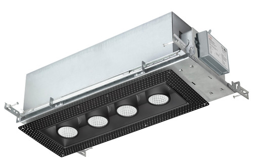 MKS Advanced LED MKS/MDL/4H/TL/BK/40K 4 Head Multi-head Downlight | Black Trimless 99298-MKS