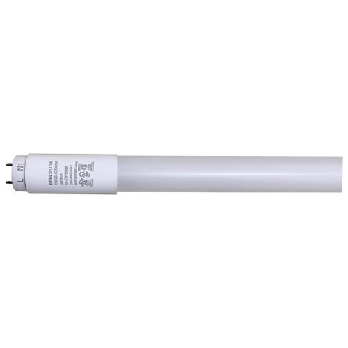 Satco S11760 10 Watt T8 LED; CCT Selectable; Medium bi-pin base; 50000 Hours; Type A/B; Ballast Bypass or Direct Replacement; Single or Double Ended Wiring; Glass with PET coating