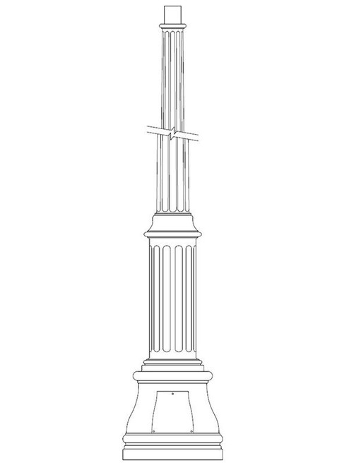 Sentry Electric SAL-TP-WS Topeka w/Cast Shaft