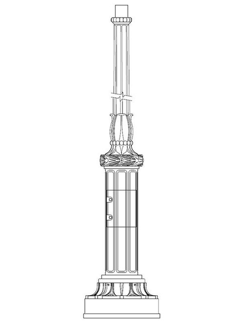 Sentry Electric SCI-B-S Cast Iron "B", Straight Top