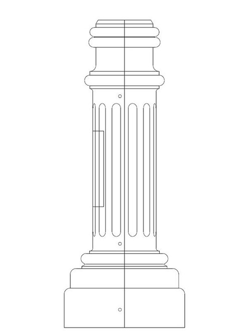 Sentry Electric SAL-D20-CO Aluminum Clamp-On Base