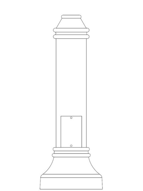 Sentry Electric SAL-BOP-SO Aluminum Slide Over Base