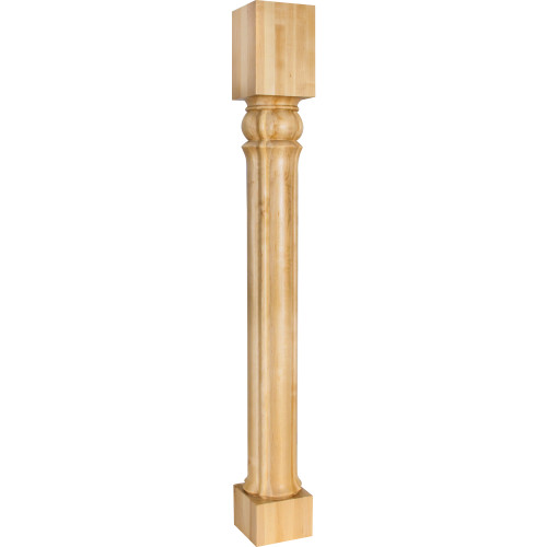Hardware Resources P67-5-42-ALD 5" W x 5" D x 42" H Alder Columnar Art Nouveau Post