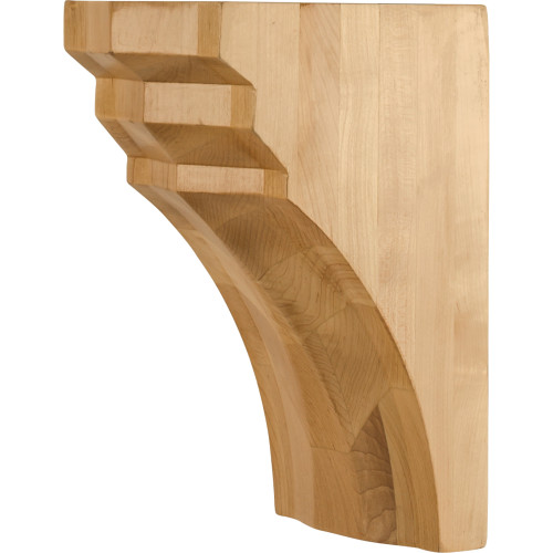 Hardware Resources COR45-2-ALD 5" W x 7" D x 10" H Alder Stepped Bevel Corbel