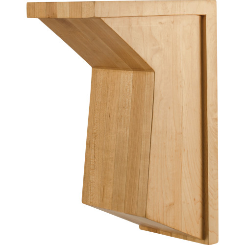 Hardware Resources COR37-3-RW 5" W x 8" D x 12" H Rubberwood Angled Corbel