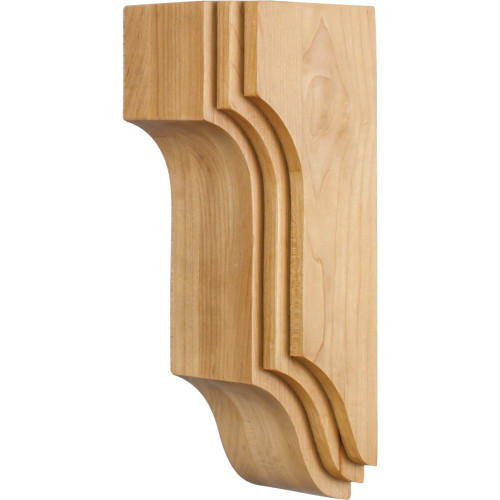 Hardware Resources CORU-1MP 4" W x 4" D x 10" H Maple Stacked Arts & Crafts Corbel