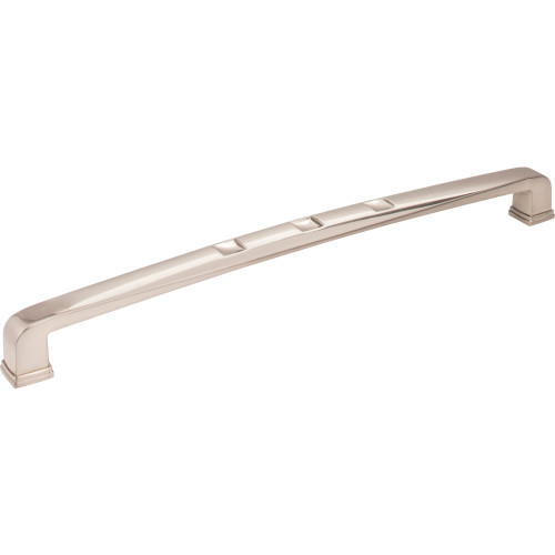 Jeffrey Alexander 910-12SN 12" Center-to-Center Satin Nickel Square Modena Appliance Handle