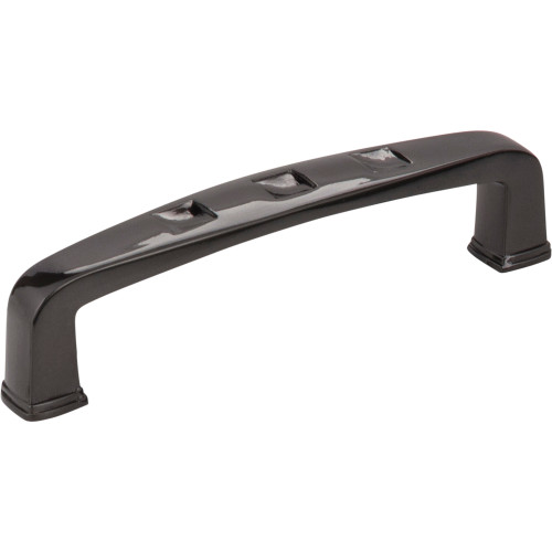 Jeffrey Alexander 910-96SBN 96 mm Center-to-Center Satin Black Nickel Square Modena Cabinet Pull