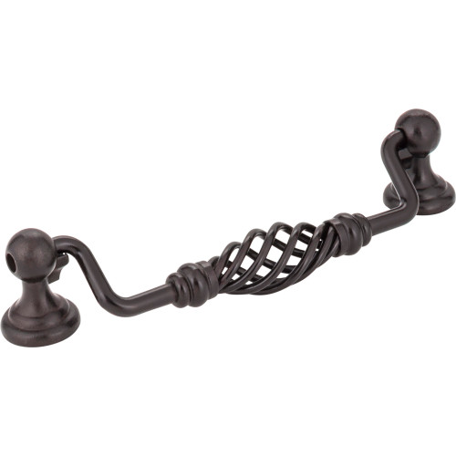 Jeffrey Alexander I350-128DACM 128 mm Center-to-Center Gun Metal Twisted Zurich Drop & Ring Pull