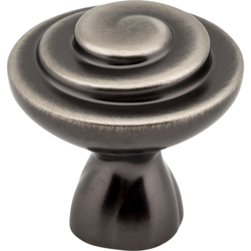 Jeffrey Alexander 343BNBDL 1-1/4" Diameter Brushed Pewter Duval Cabinet Knob