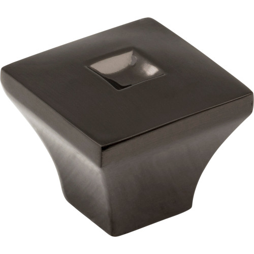 Jeffrey Alexander 910S-SBN 1" Overall Length Satin Black Nickel Square Modena Cabinet Knob