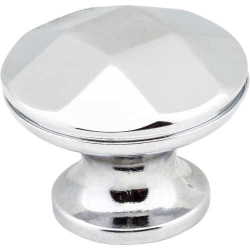 Elements 423PC 1-3/16" Diameter Polished Chrome Faceted Geometric Drake Cabinet Knob