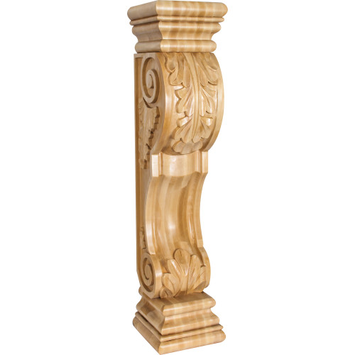 8" W x 8" D x 36" H Maple Acanthus Fireplace Corbel | FCORB-MP | Hardware Resources 8" W x 8" D x 36" H Maple Acanthus Fireplace Corbel | FCORB-MP | Hardware Resources