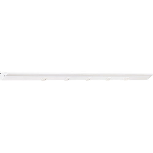 Task Lighting LP48-T6R24W-WWT 48-1/2" 600 Lumen/Ft. Higher Output Remote Power Supply (RM) Series Lighted Power Strip, Tunable-White, 2400 Lumens/Fixture, White Finish, White Receptacles, 2700KÐ5000K