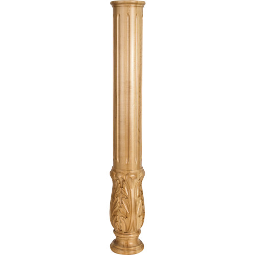 Hardware Resources FP1-CH 5" D x 35" H Cherry Acanthus Fireplace Column