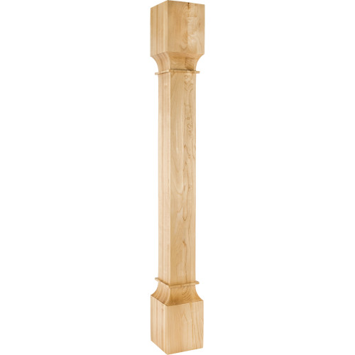 5" W x 5" D x 42" H Cherry Square Post | P35-5-42-CH | Hardware Resources