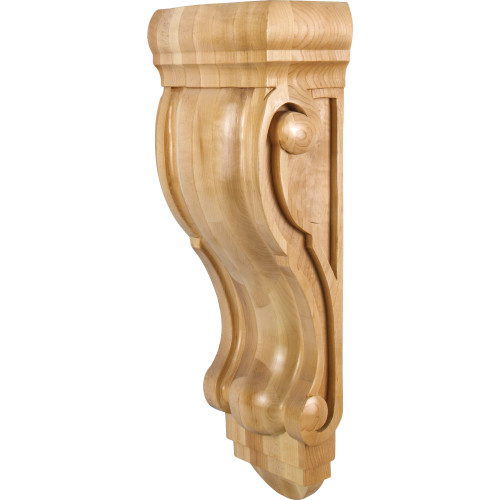 8-1/4" W x 5-1/4" D x 22" H Cherry Scrolled Corbel | CORQ-6CH | Hardware Resources 8-1/4" W x 5-1/4" D x 22" H Cherry Scrolled Corbel | CORQ-6CH | Hardware Resources