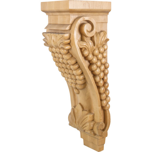 6-3/4" W x 7-5/8" D x 22" H Alder Grape Corbel | CORAA-3ALD | Hardware Resources 6-3/4" W x 7-5/8" D x 22" H Alder Grape Corbel | CORAA-3ALD | Hardware Resources