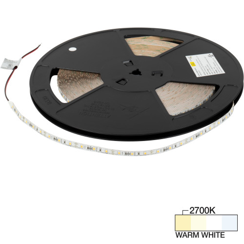 Task Lighting L-R300-100-27 100 Ft, 120 Lumens/Ft. 12-volt Accent Output LED Tape Light, Single-White, Warm White 2700K