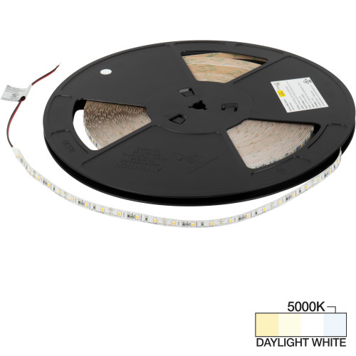 100 Ft, 120 Lumens/Ft. 12-volt Accent Output LED Tape Light, Single-White, Daylight White 5000K | L-R300-100-50 | Task Lighting
