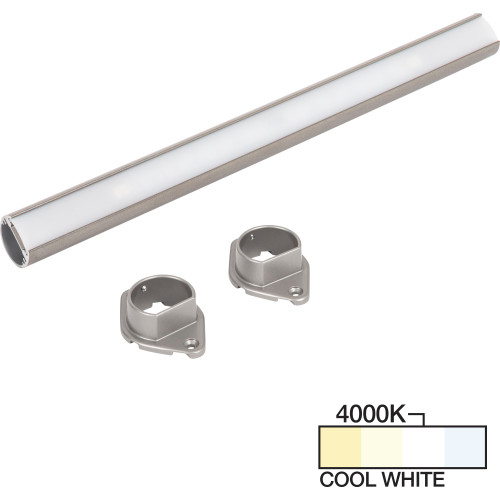 Task Lighting LC9R90-28NDSN40 90" LED Lighted Closet Rod, Satin Nickel 4000K Cool White Task Lighting LC9R90-28NDSN40 90" LED Lighted Closet Rod, Satin Nickel 4000K Cool White