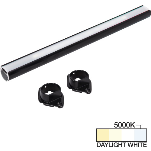 Task Lighting LC9R72-22NDBK50 72" LED Lighted Closet Rod, Black 5000K Daylight White Task Lighting LC9R72-22NDBK50 72" LED Lighted Closet Rod, Black 5000K Daylight White
