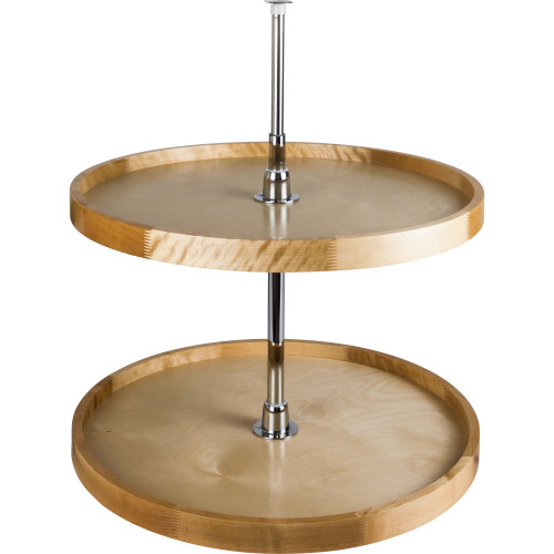 18" Round Two-Shelf Wood Lazy Susan Set | LSR218-SET | Hardware Resources