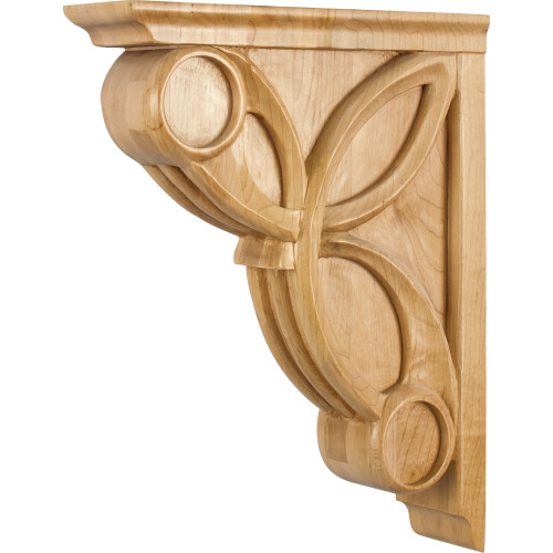 3" W x 11-5/16" D x 14" H Maple Celtic Weave Art Deco Corbel | COR6-3MP | Hardware Resources 3" W x 11-5/16" D x 14" H Maple Celtic Weave Art Deco Corbel | COR6-3MP | Hardware Resources