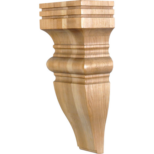 Hardware Resources COR23-2MP 6" W x 4" D x 14" H Maple Baroque Corbel