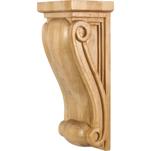 5-1/2" W x 5" D x 14" H Hard Maple Neo Gothic Corbel | COR17-2MP | Hardware Resources 5-1/2" W x 5" D x 14" H Hard Maple Neo Gothic Corbel | COR17-2MP | Hardware Resources