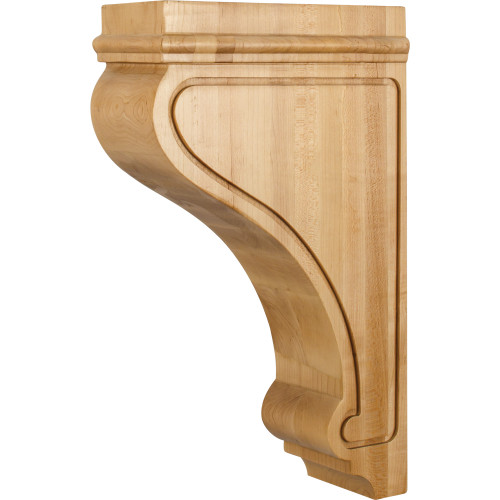 Hardware Resources COR26-3ALD 4" W x 9-3/4" D x 16" H Alder Arts & Crafts Corbel