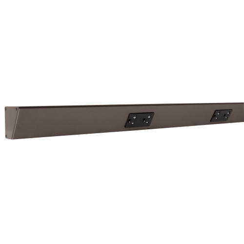 Task Lighting TR48-3BD-P-BZ 48" TR Series Angle Power Strip, Bronze Finish, Black Receptacles