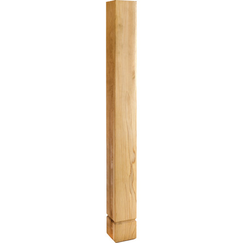 3-1/2" W x 3-1/2" D x 35-1/2" H Maple Shaker Post | P33MP | Hardware Resources