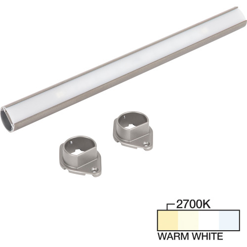 Task Lighting LC9R42-12NDSN27 42" LED Lighted Closet Rod, Satin Nickel 2700K Warm White