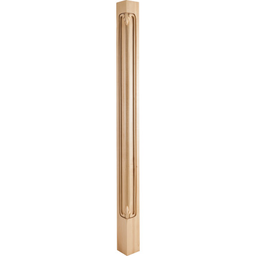 2-3/4" W x 2-3/4" D x 42" H Hard Maple Acanthus Corner Post | CP-1-42MP | Hardware Resources