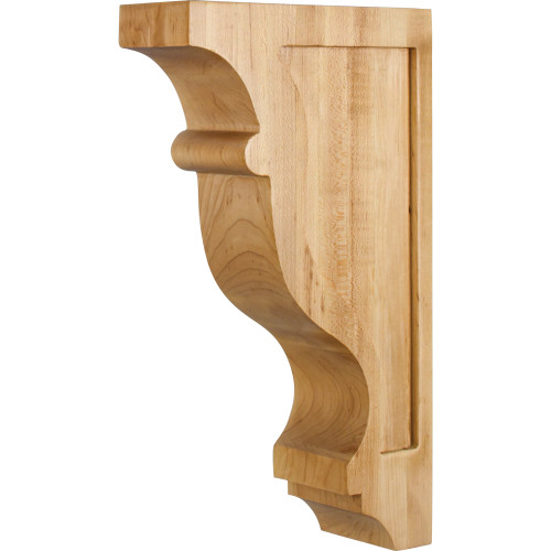 3" W x 8" D x 14" H Alder Contour Corbel | CORW-2ALD | Hardware Resources